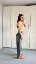Marka Balon Baggy Pantolon Eskitme Kot 