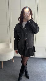 Marka Model Taşlı Füme Ceket