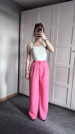 Marka Plazzo Pembe Pantolon