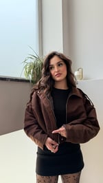 Marka Süet Viral Ceket Kahverengi