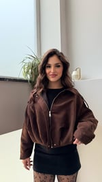 Marka Süet Viral Ceket Kahverengi