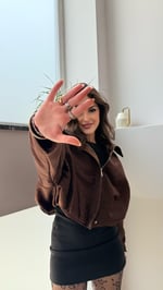 Marka Süet Viral Ceket Kahverengi