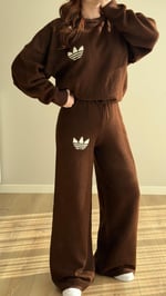 Marka Triko Teddy Takım Kahverengi