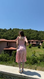 Massha Çiçekli Elbise Pembe