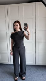 Merserize Pantolon Antrasit Takım
