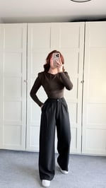 Mika Plazzo Pantolon Siyah