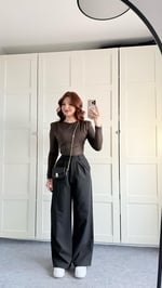 Mika Plazzo Pantolon Siyah