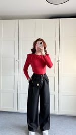 Mika Plazzo Pantolon Siyah