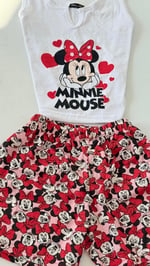 Minnie Mouse Şort Takım Kırmızı