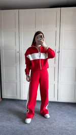 Miss 3 İplik Şardonlu Eşofman Takımı Kırmızı