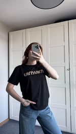 Miu Miu Taş Peluş Siyah Tişört