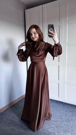 Morgana Degaje Abiye Kahverengi 
