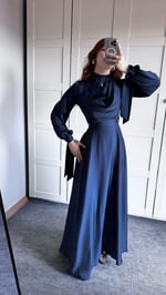 Morgana Degaje Abiye Lacivert 