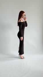 Olimpus Maxi Elbise Siyah