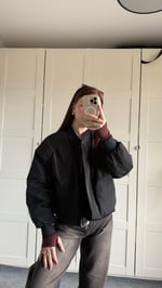 Oversize Bomber Ceket Siyah