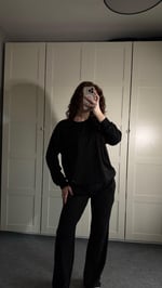 Oysh Taşlı Eşofman Takımı Siyah