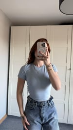 Pamuklu Dilvin Tişört Bebe Mavisi