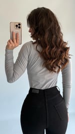 Pamuklu HM Uzun Kollu Body Füme