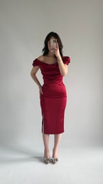 Pandora Midi Abiye Bordo
