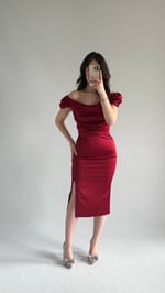 Pandora Midi Abiye Bordo