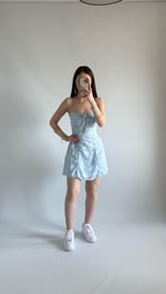 Pery Mini Dantel Elbise Bebe Mavisi