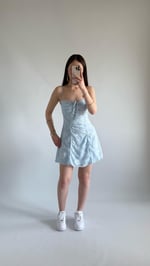 Pery Mini Dantel Elbise Bebe Mavisi