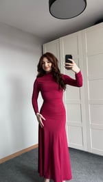Pinterest Bordo Elbise