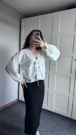 Pinterest Kalp Detay Gömlek Beyaz