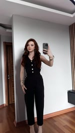 Premium Ceket Çıtçıt Takım Siyah