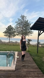 Pul Payetli Kısa Mini Etek Siyah