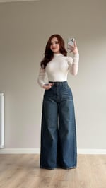 Quality Geniş Baggy Yeşil Tint Pantolon 