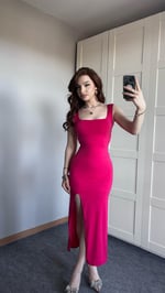 Quen Pembe Elbise