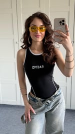 Racing Bodysuit Siyah