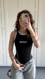 Racing Bodysuit Siyah