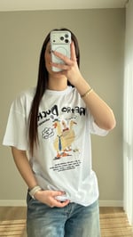 Retro Duck Tişört Beyaz
