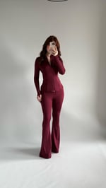 Rover Pantolon Hırka Takım Bordo