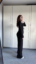 Sandy Büzgülü Takım Siyah