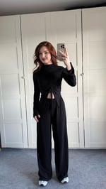 Sandy Büzgülü Takım Siyah