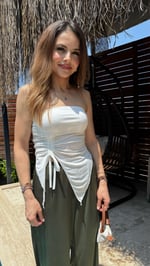 Sandy Straplez Beyaz