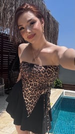 Sandy Straplez Koyu Leopar
