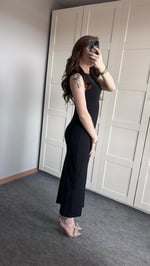 Sıfır Kol Maxi Elbise