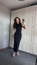 Sıfır Kol Maxi Elbise