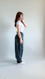 Skay Bel Tokalı Baggy Pantolon Koyu Lacivert 