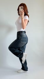 Skay Bel Tokalı Baggy Pantolon Koyu Lacivert 