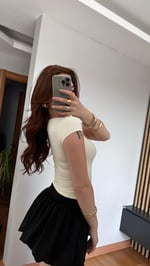Şortlu Balon Etek Siyah