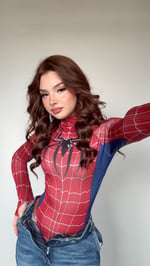 Spider Women Bodysuit Kırmızı