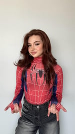 Spider Women Bodysuit Kırmızı
