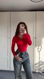 Sport Bodysuit Kırmızı