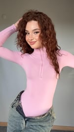 Sport Bodysuit Pembe