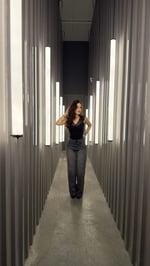 Star Parılıtılı Plazzo Pantolon  Füme